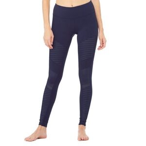 ALO Yoga Midnight Blue Moto Leggings